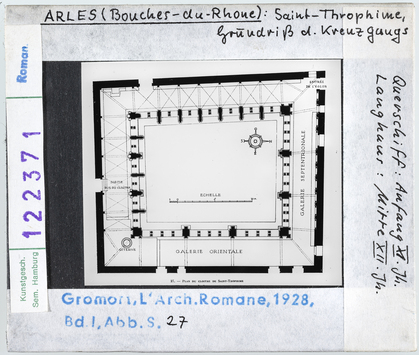 Vorschaubild Arles: St. Trophime, Grundriss des Kreuzgangs 